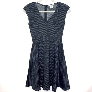 BAR III Sparkly Fit & Flare Little Black Dress